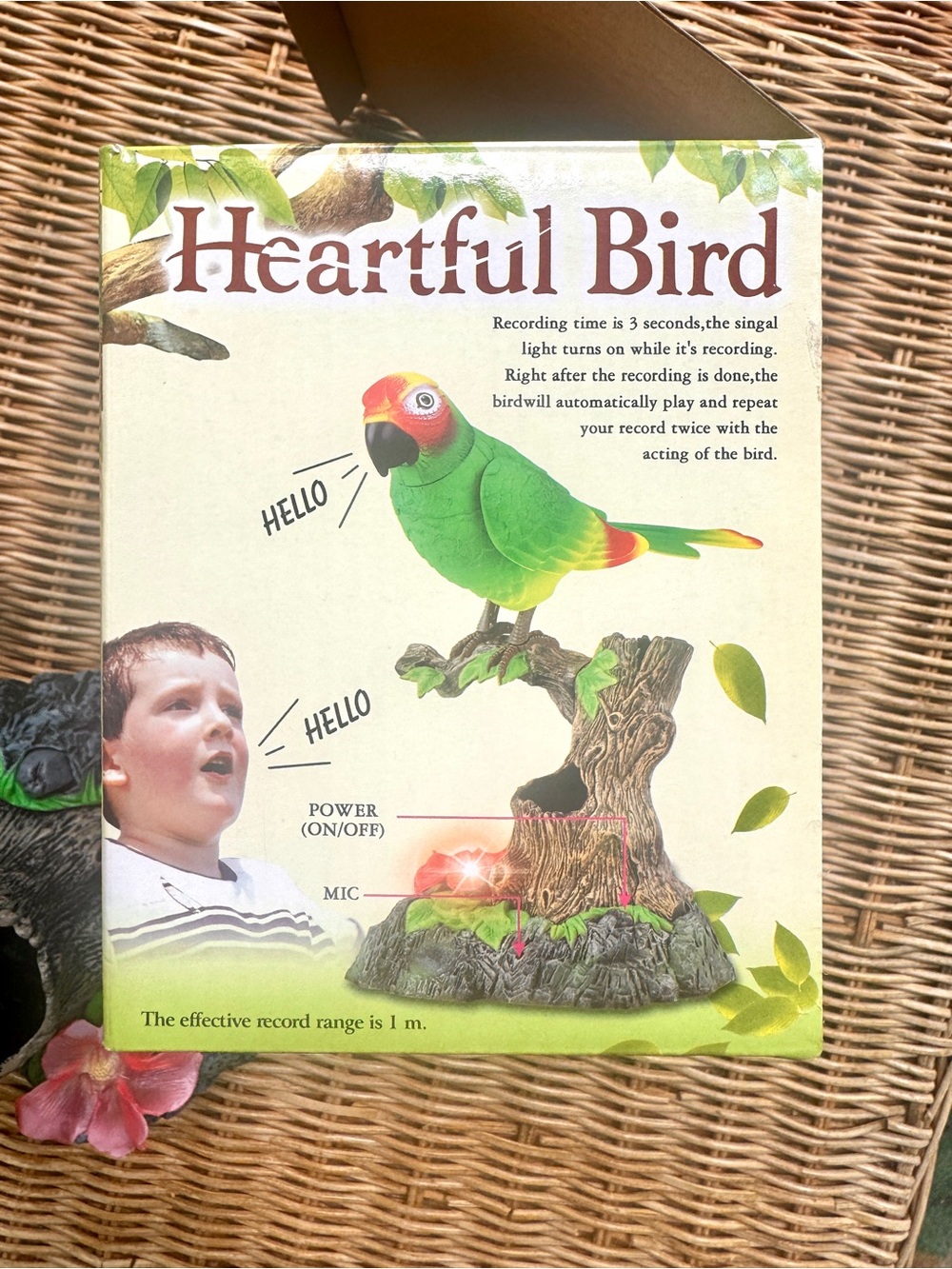 Talking Parrot Toy - Green